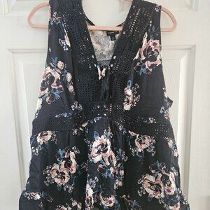 Torrid Floral Print Sleeveless Top